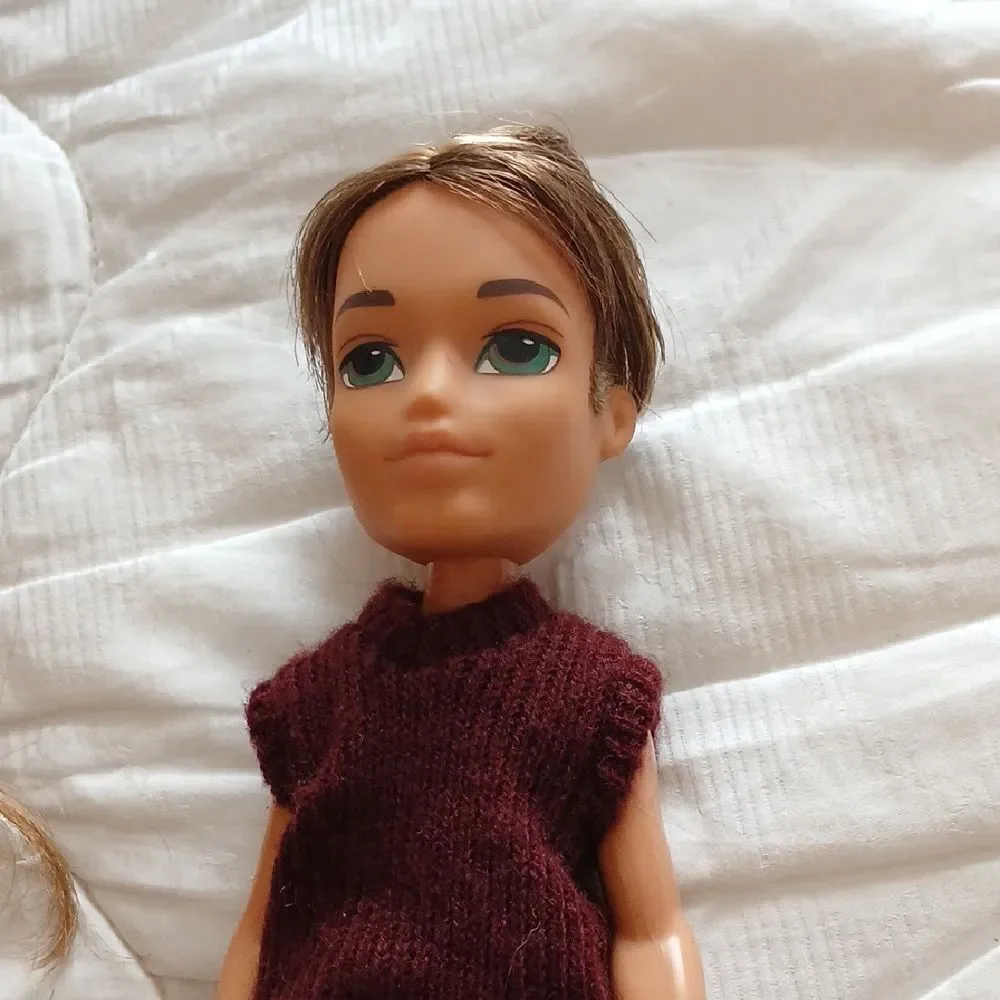 Fashion Doll Set with Orange and Purple Outfits
